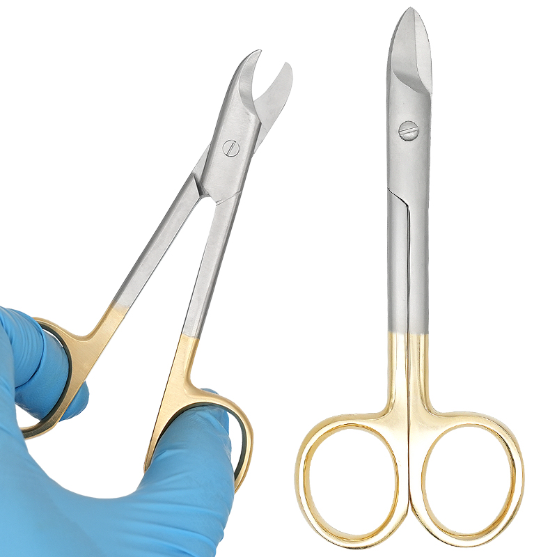 Medical Scissors - Ciseaux chirurgicaux dentaires, pointe droite/courbée, poignée