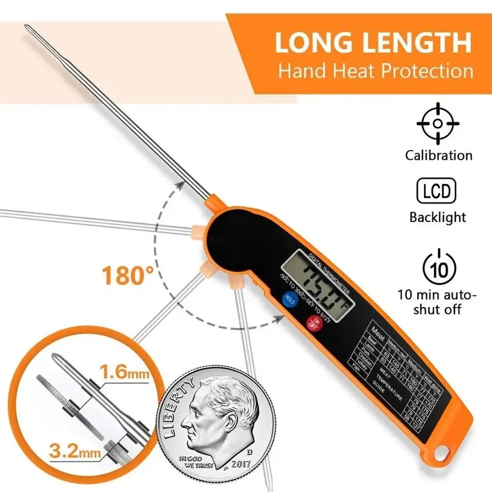 Thermometer Digital - 1 pièce, thermomètre numérique pour aliments,