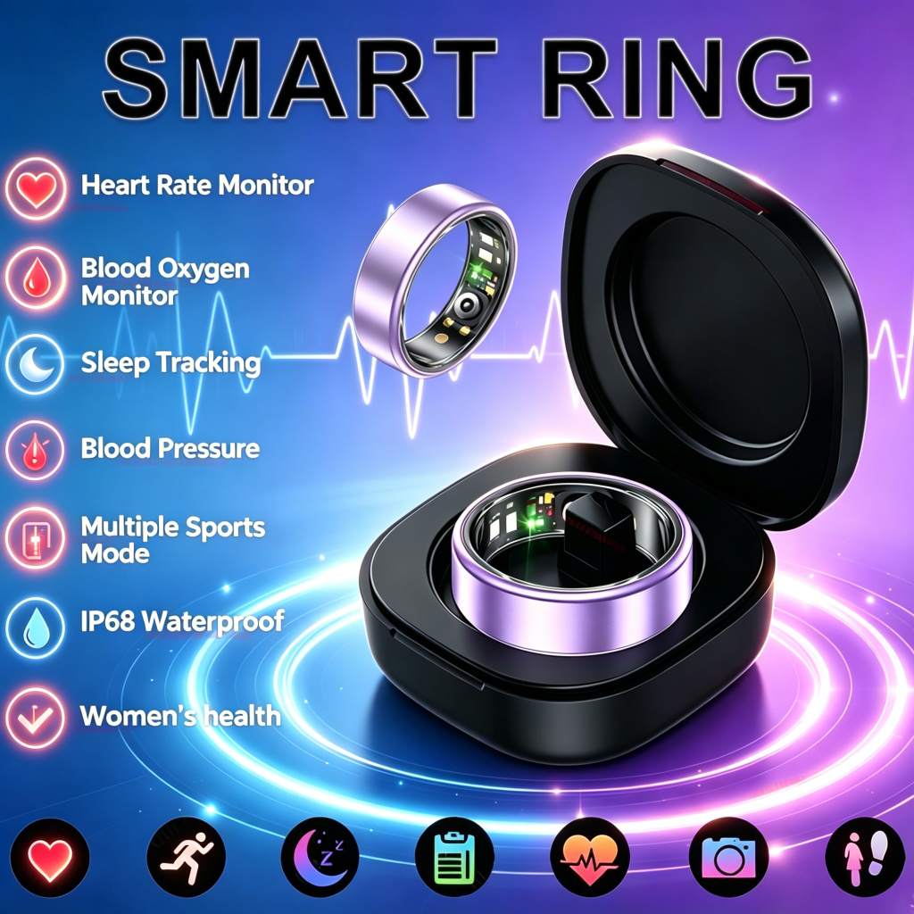 Blood Pressure Monitor - Bague Intelligente 2026, Surveillance de la