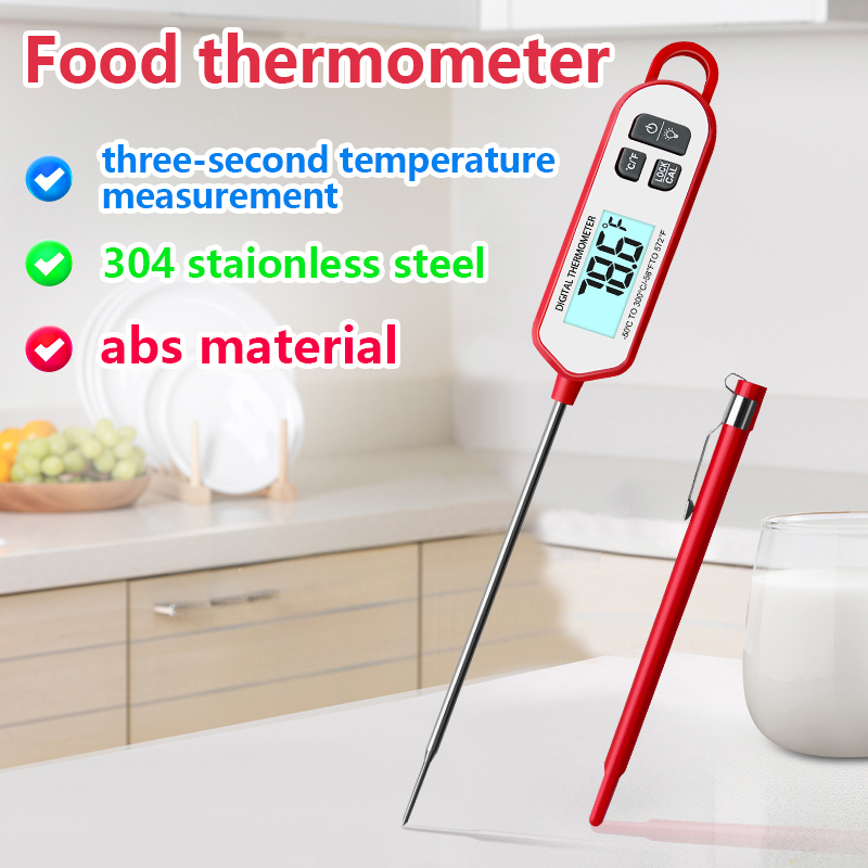 Thermometer Digital - Thermomètre à viande numérique, affichage rétroéclairé